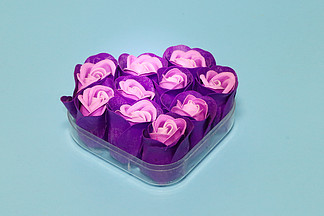 庆典周年庆婚庆素材浪漫紫色香皂花