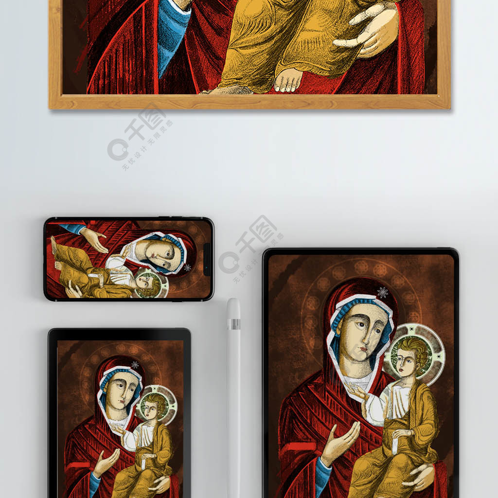 天主教圣母子像壁画插图1年前发布