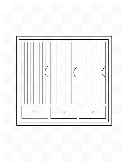 家具衣柜矢量卡通几何 i