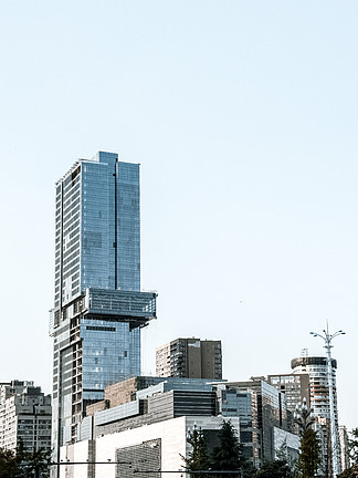 建筑空间高楼大厦城市风景摄影图片素材 复工