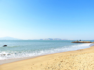 沙滩<i>海</i>边<i>江</i>河<i>湖</i><i>海</i>摄影图