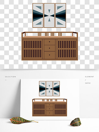 設計元素中國風櫃子