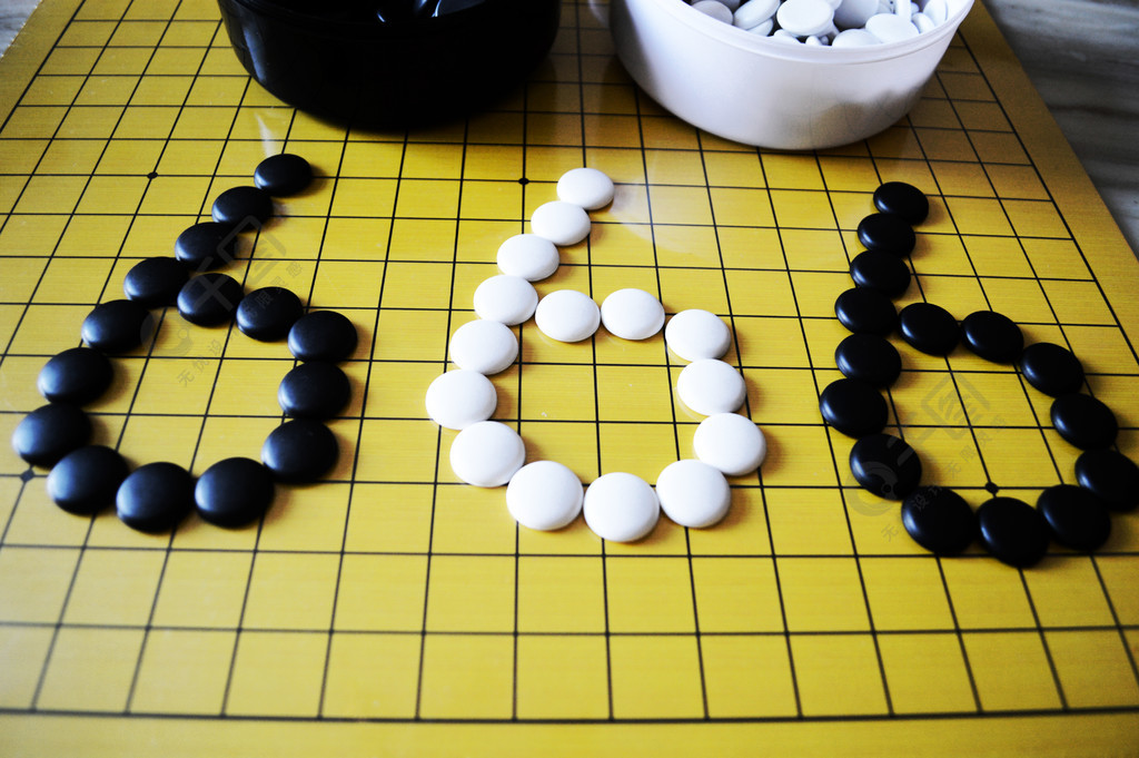 黑白棋子壁纸图片