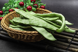 绿色蔬菜豆角高清色欢迎图素材
