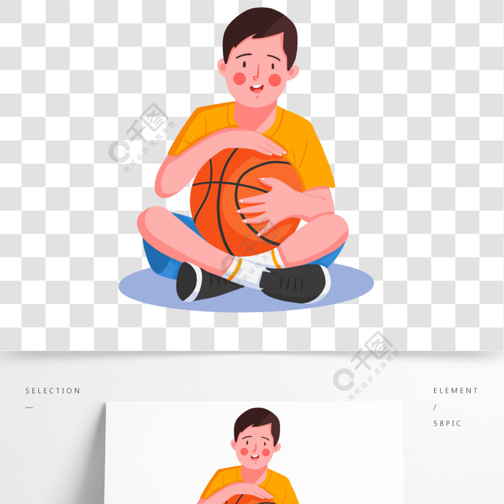 小男孩抱着篮球的图片图片