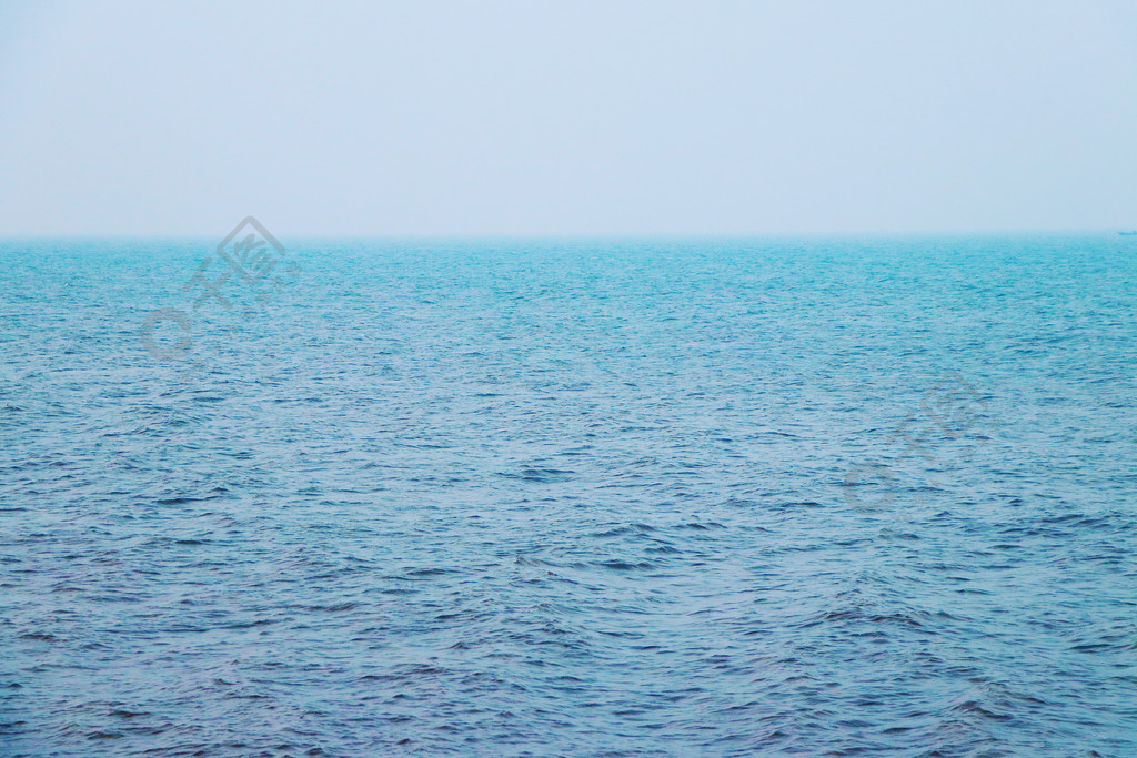 藍色大海海水海平面海浪波濤浪花背景素材