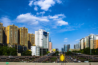 111成都网红地标玉林路尽头的二环高架立交桥1169171房产中介名片图片