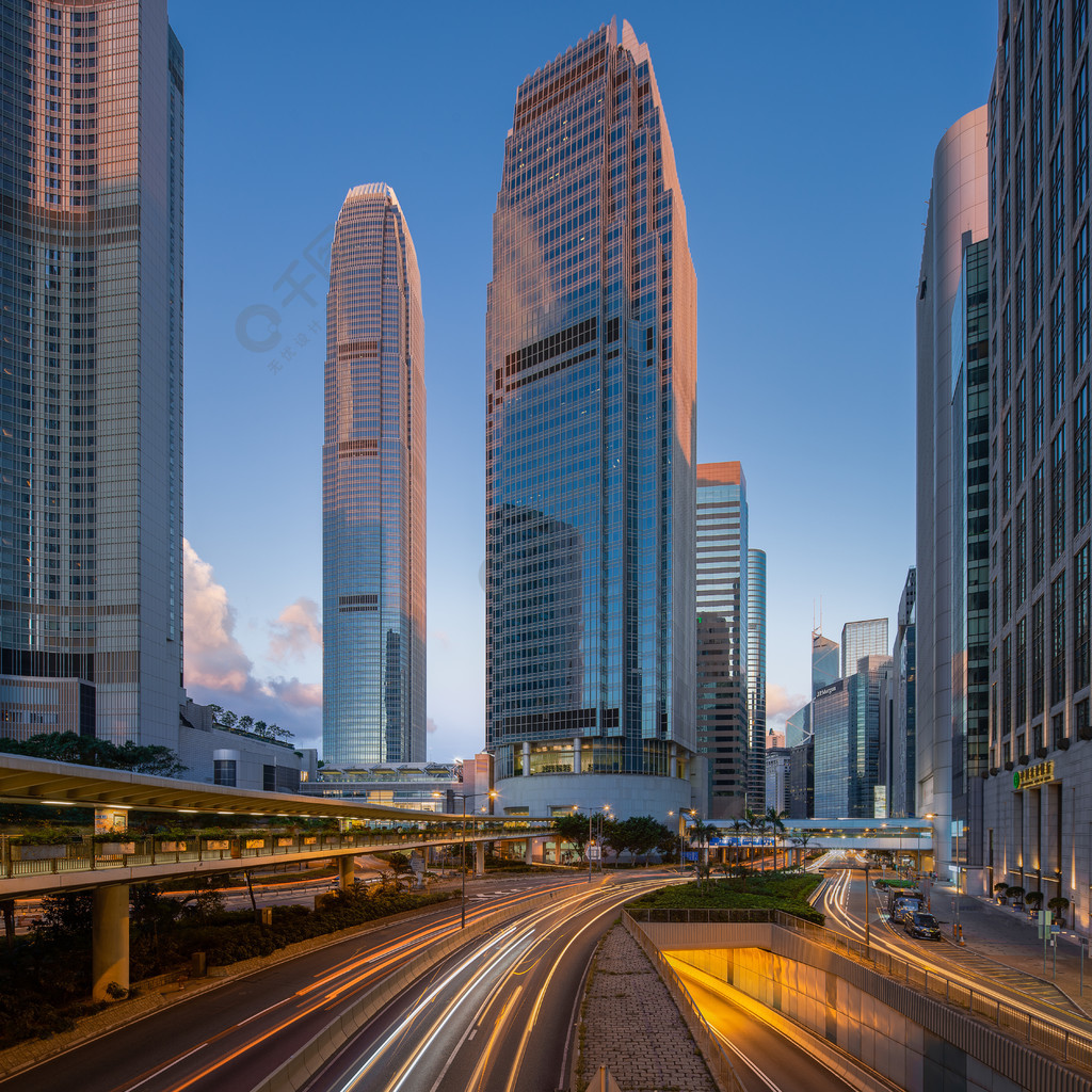 香港中環建築群夜景城市/地標免費下載_jpg格式_5751像素_編號3628705