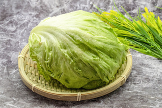 蔬菜生菜球高清摄影图素材