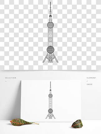 东方明珠电视塔设计图图片