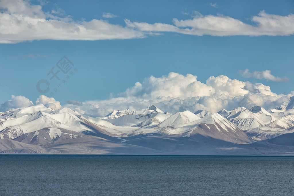 西藏纳木措念青唐古拉雪山风光