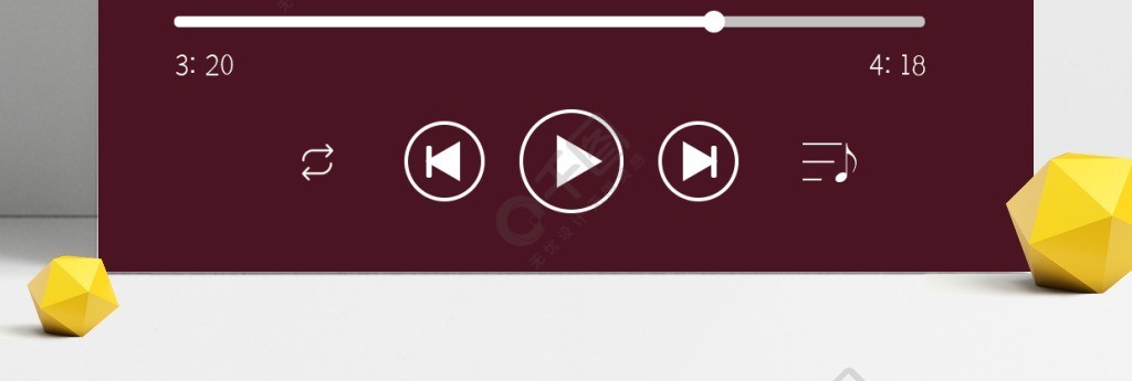 音樂播放器背景素材模板免費下載_psd格式_1024像素_編號36312950-千