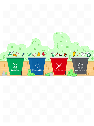 垃圾分类 环保袋设计素材免费下载