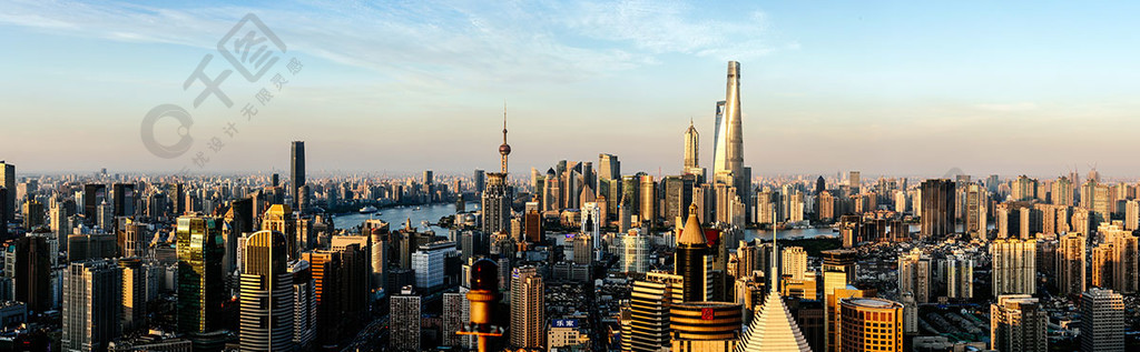 上海城市全景风光