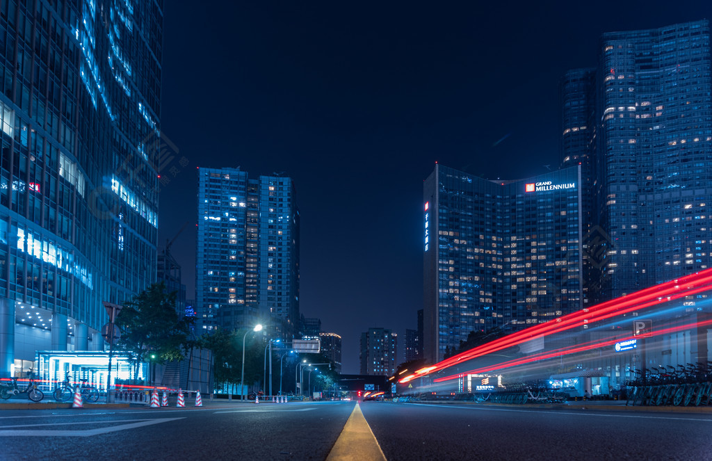 夜景拍攝城市燈光夜景