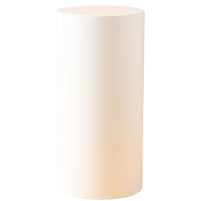 白色立体圆柱体设计