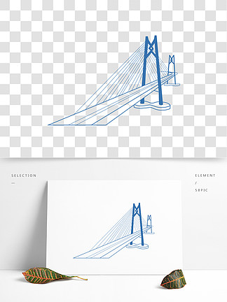 港珠澳大桥画法图片