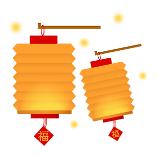 元宵节灯笼上的图案图片