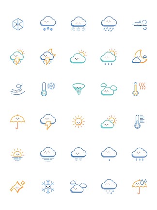 天气拟物化图标图片