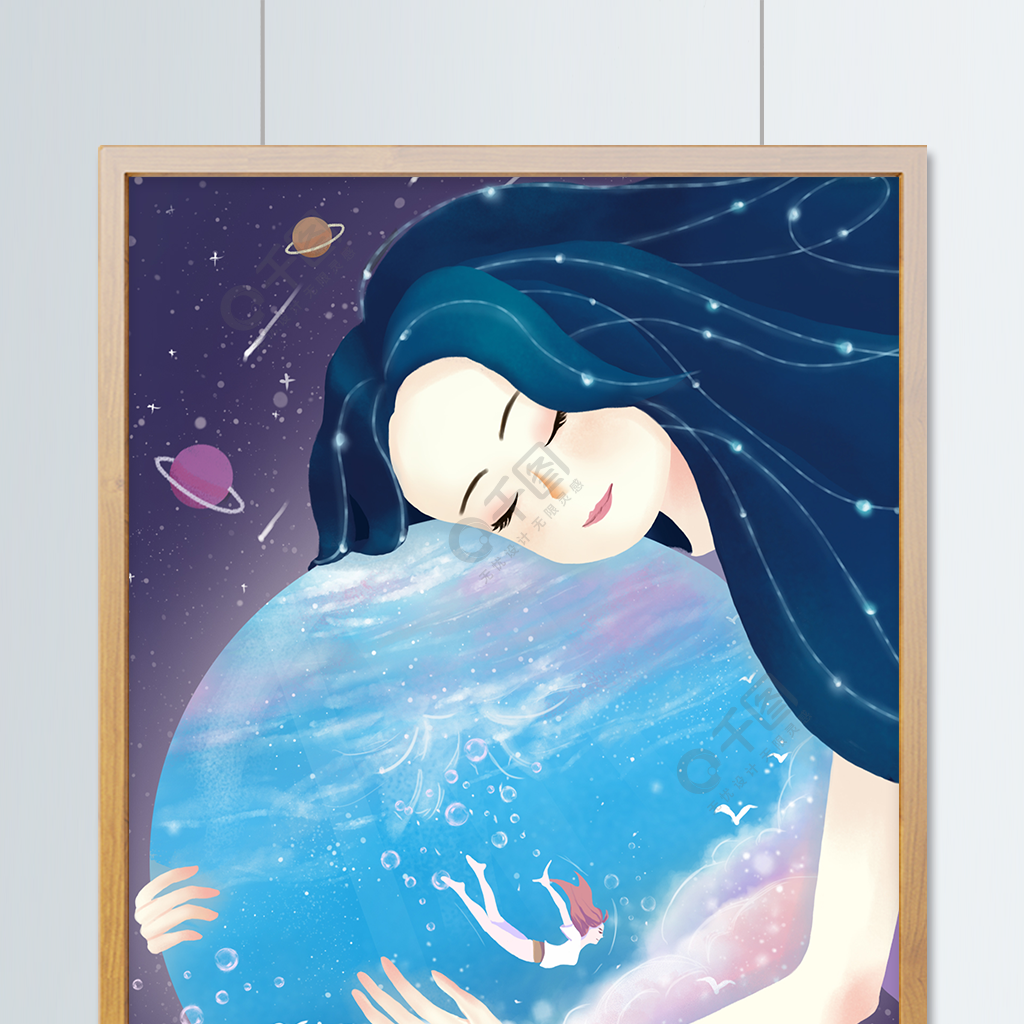 治癒系少女星空幻想