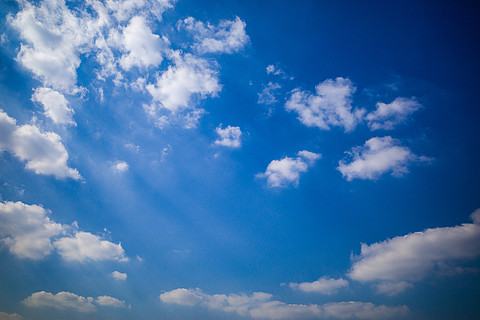 高清實拍藍天白雲天空貼圖紋理攝影素材