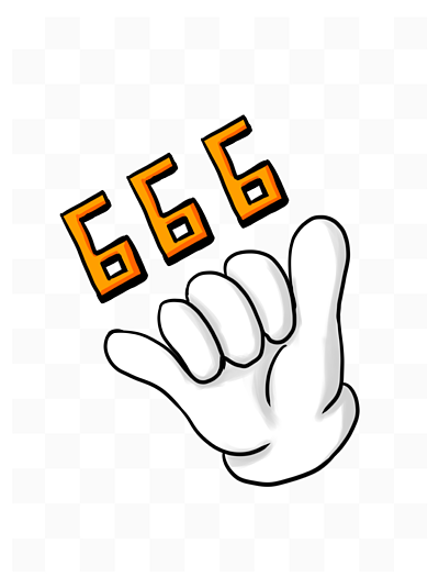 666手势表情包图片