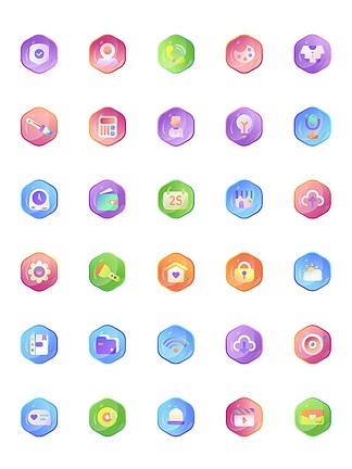icon糖果风甜美可爱手机桌面图标