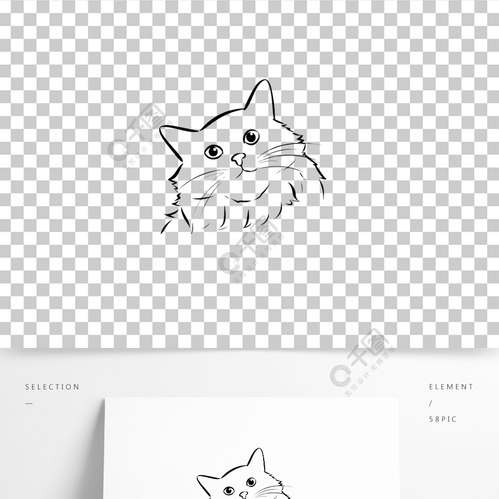 布偶貓卡通可愛手繪簡筆畫免扣元素頭像1年前發佈
