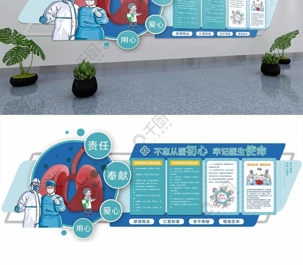 呼吸内科6s科室文化墙图片