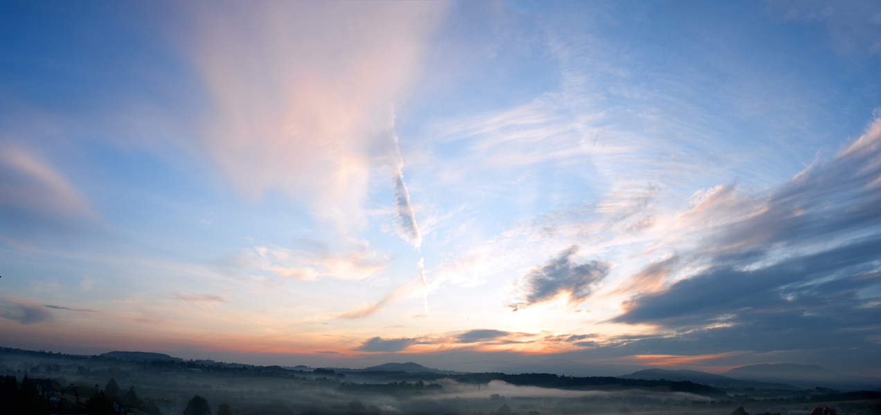 夕陽日落傍晚天空背景