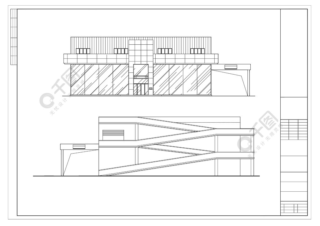 cad門店建築立面圖