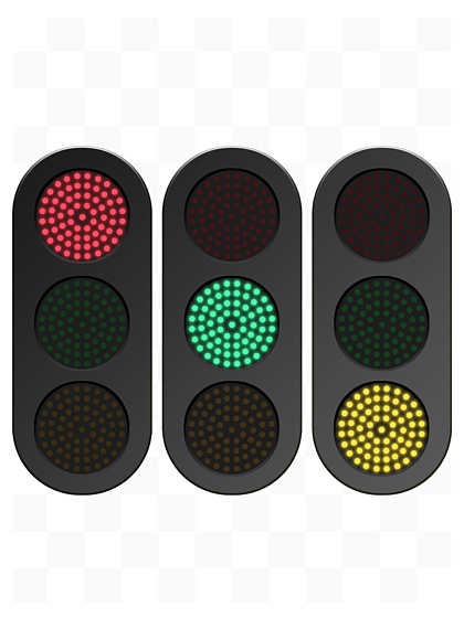 横向红绿灯排列顺序图图片
