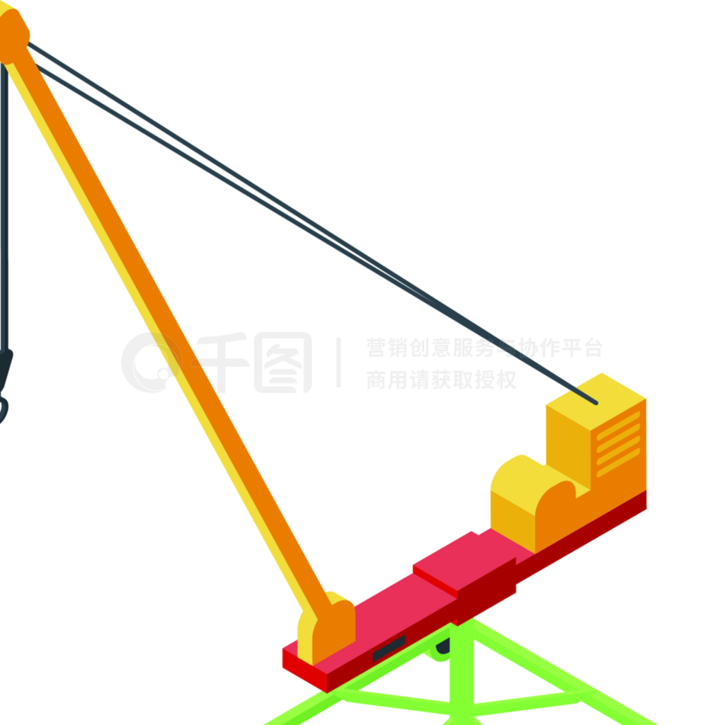 3d免抠元素 卡通风格的起重机 素材免费下载 1200像素 Eps格式 编号38319793 千图网