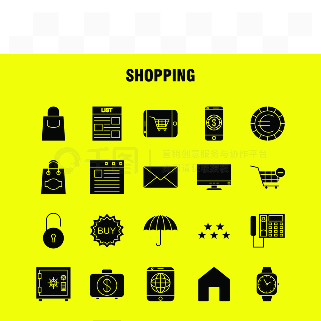 WebӡƶUX UI׼Shopping Solid Glyphͼ磺ʥڣۻᣬǣ죬δȫȫͼ-ʸ