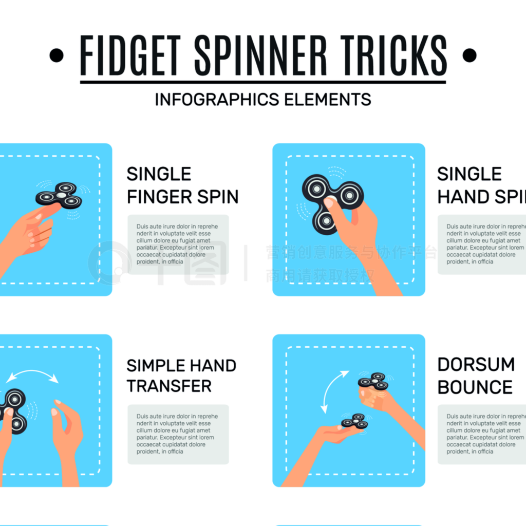 FidgetӦƭƽinfographicԪػ㼯Ÿ˴Ⱦý֤Fidget΢ϢͼԪؼ