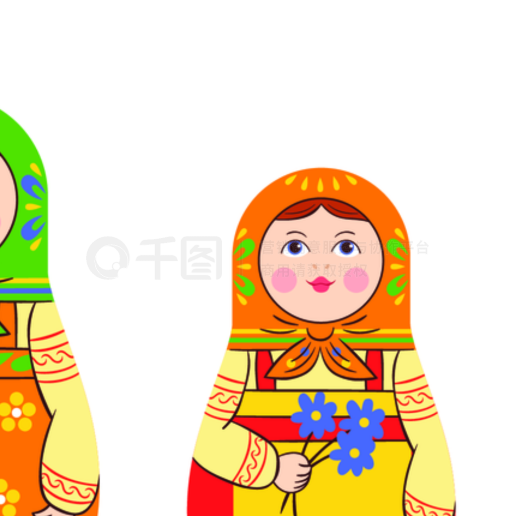 Matryoshka zagorjeϵеļͥ׹Ķѵ˹ͼĲͬСɫͼʸͼƽͼ꼯