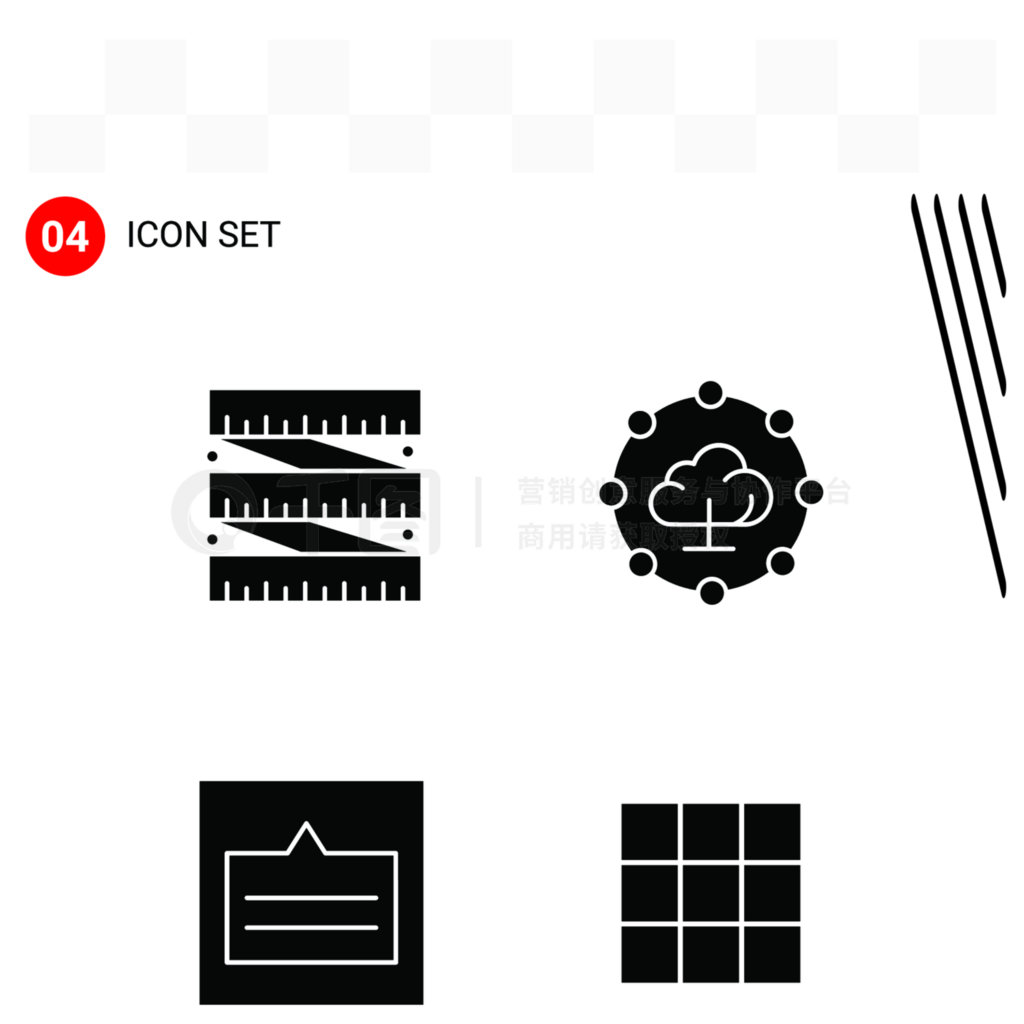 4ȾýĻ㼯ڼʵʽWebƶ豸PixleηڰɫϵĹͼ־4 Icons ĺɫͼʸ