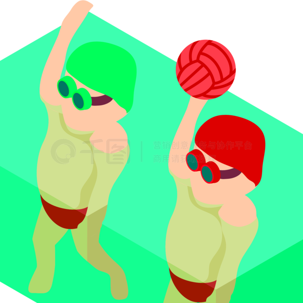 Waterpoloͼˮ˶ԱʸͼwebĵȾͼWaterpolo Playerͼ꣬Ⱦʽ