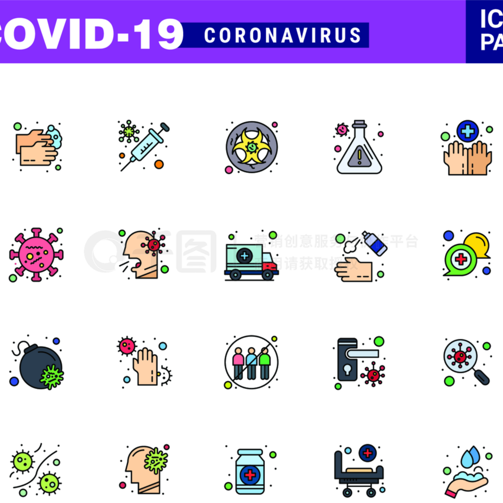 CORONAVIRUS 25ƽɫͼ꼯Ϊ⣬֣ʵңƿѧ״ͼ2019-novʸԪ