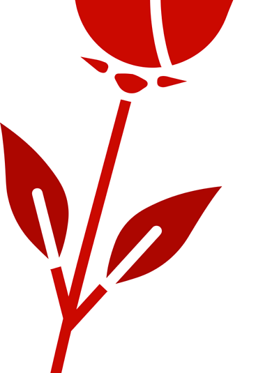 玫瑰花朵标志符号颜色图标