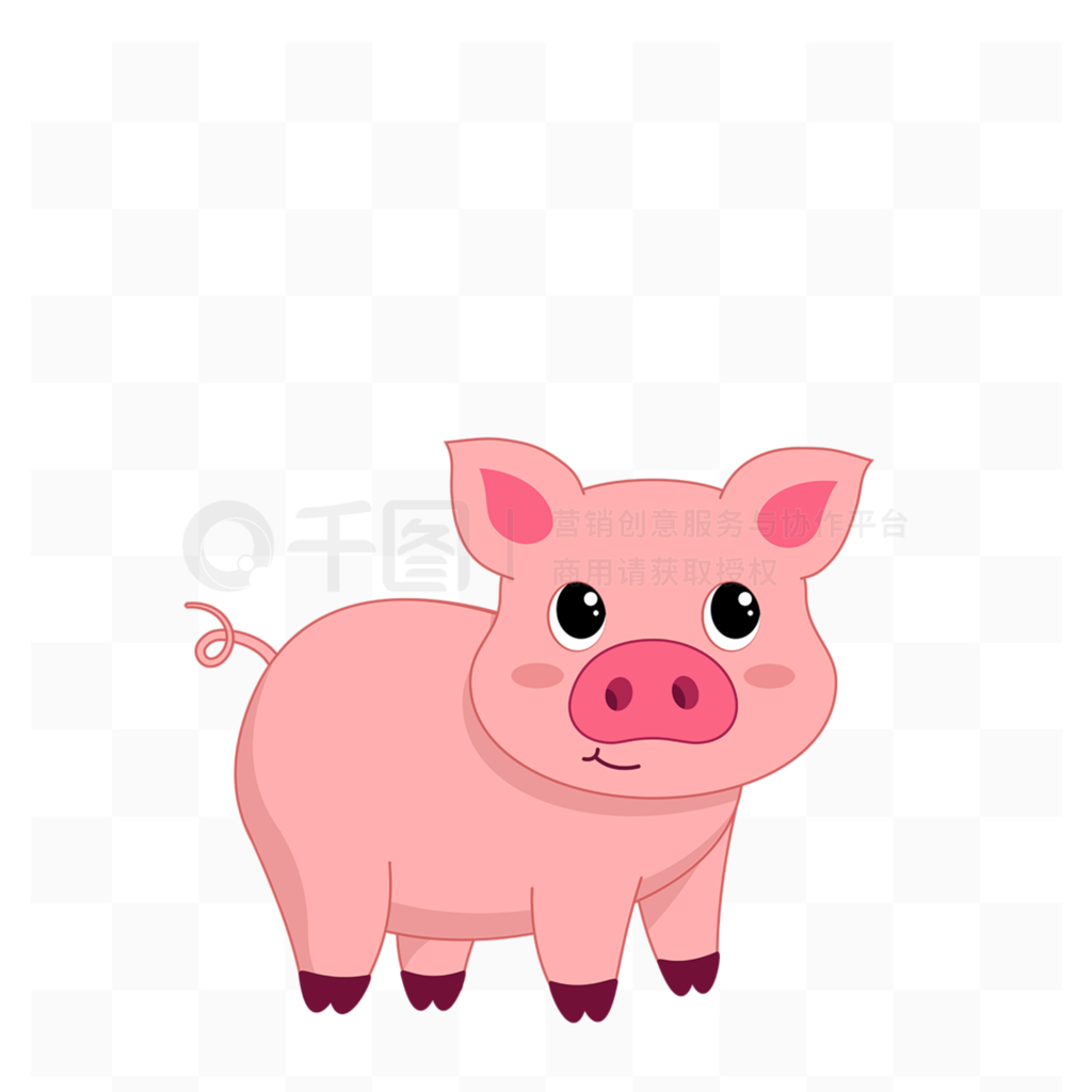 pig clipart ͨɫɰСزʸͼ