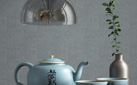 原创3D模型简约一套茶壶茶杯样机