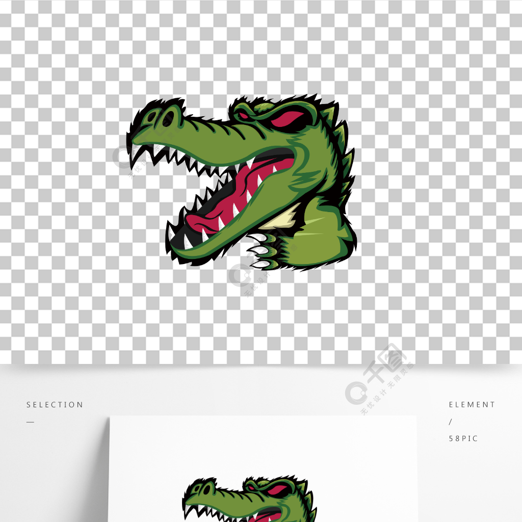 鱷魚logo動物圖案兇狠