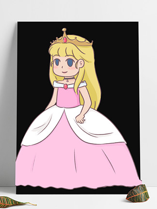 小公主 可爱 手绘 卡通 公主