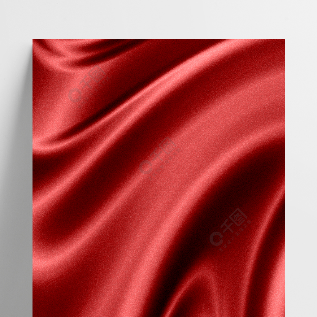 红色的丝绸纹理质感背景