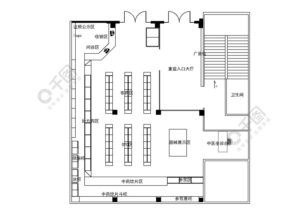 模拟药房平面图图片