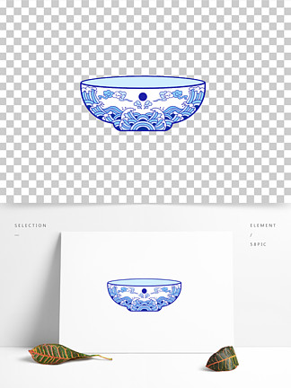 碗怎么画青花瓷图片