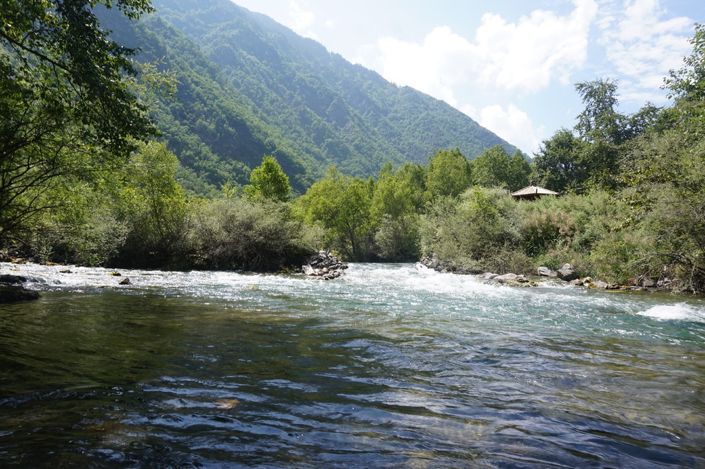 藍天白雲江河湖海自然風光湖泊高山