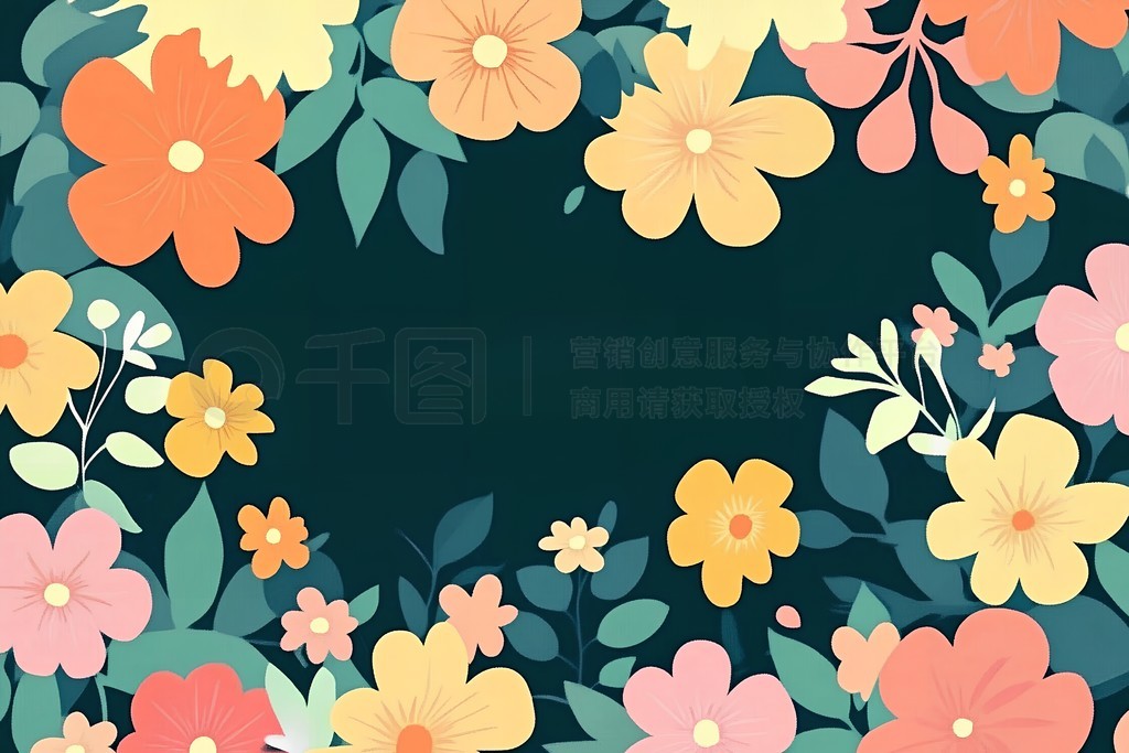 Flower backgroundͨ绨ҶԲοܲ廭ز