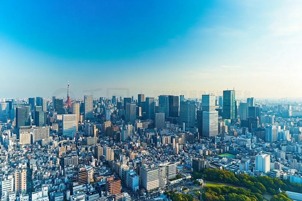 aerial view of tokyo skyline - city ȥåեȤȻִзȫ¥öҵƬ